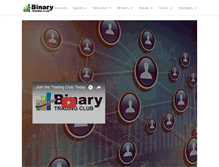 Tablet Screenshot of binarytradingclub.com